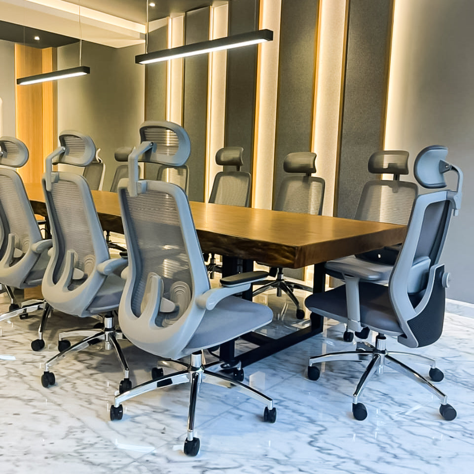 Merbau Woodslab Meeting Conference Table